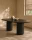 Tommy Franks Living Basilca Dining Table 240 - Matte Black House of Isabella UK