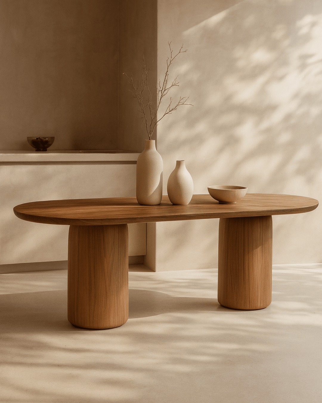 Tommy Franks Living Basilca Dining Table 240 - Walnut House of Isabella UK