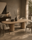 Tommy Franks Living Basilca Dining Table 270 - Ash Oak House of Isabella UK