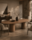 Tommy Franks Living Basilca Dining Table 270 - Walnut House of Isabella UK