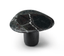 Tommy Franks Living Basilca Side Table - Matte Black Marble House of Isabella UK
