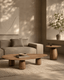 Tommy Franks Living Basilca Side Table - Walnut House of Isabella UK