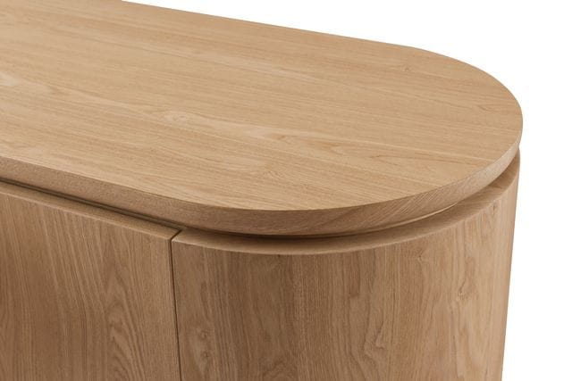 Tommy Franks Living Berwick Buffet - Ash Oak - 3 Door House of Isabella UK