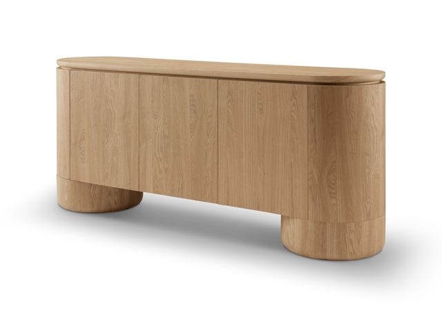 Tommy Franks Living Berwick Buffet - Ash Oak - 3 Door House of Isabella UK