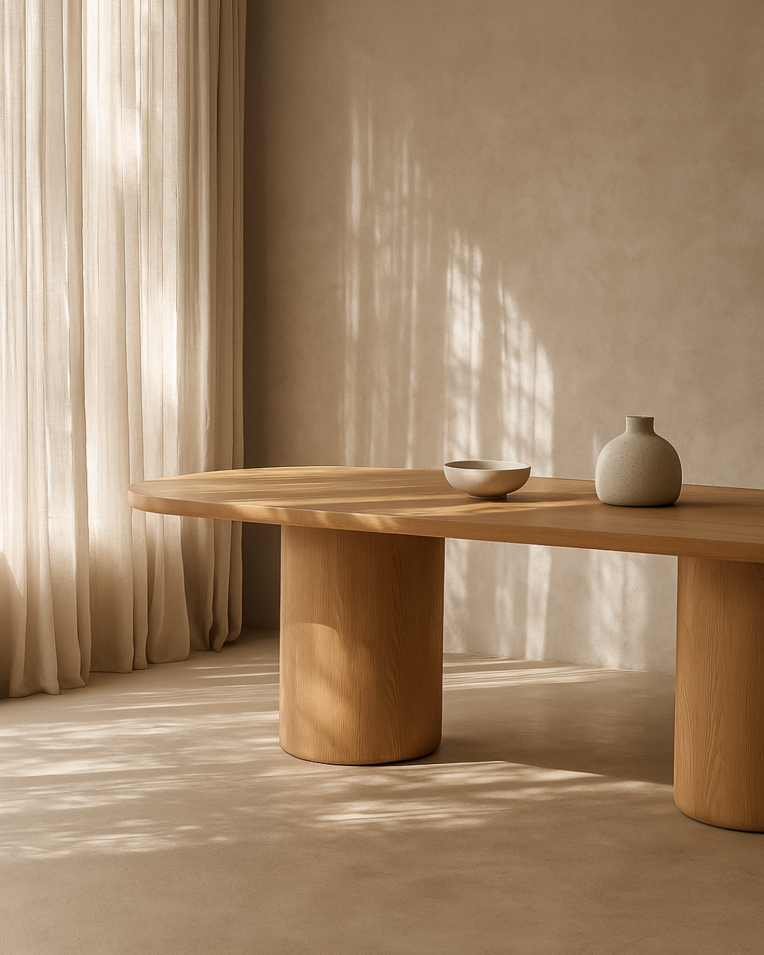 Tommy Franks Living Berwick Dining Table 240 - Ash Oak House of Isabella UK