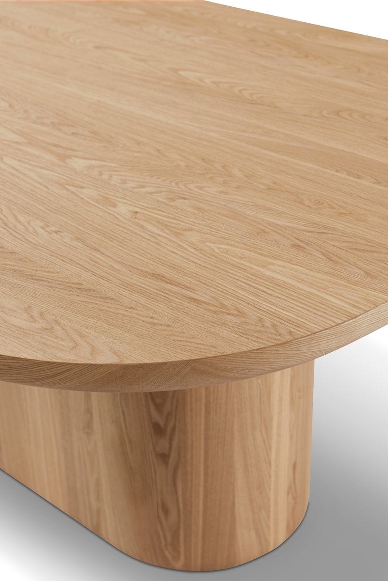 Tommy Franks Living Berwick Dining Table - Single Pedestal - Ash Oak House of Isabella UK