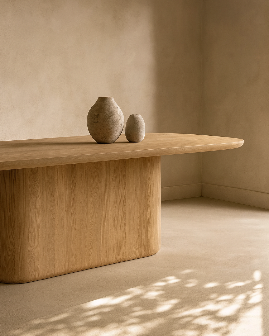 Tommy Franks Living Berwick Dining Table - Single Pedestal - Ash Oak House of Isabella UK