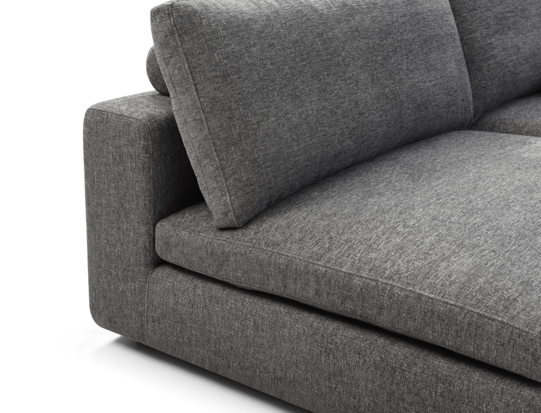 Blanco 5 Piece Modular Sofa - Charcoal.