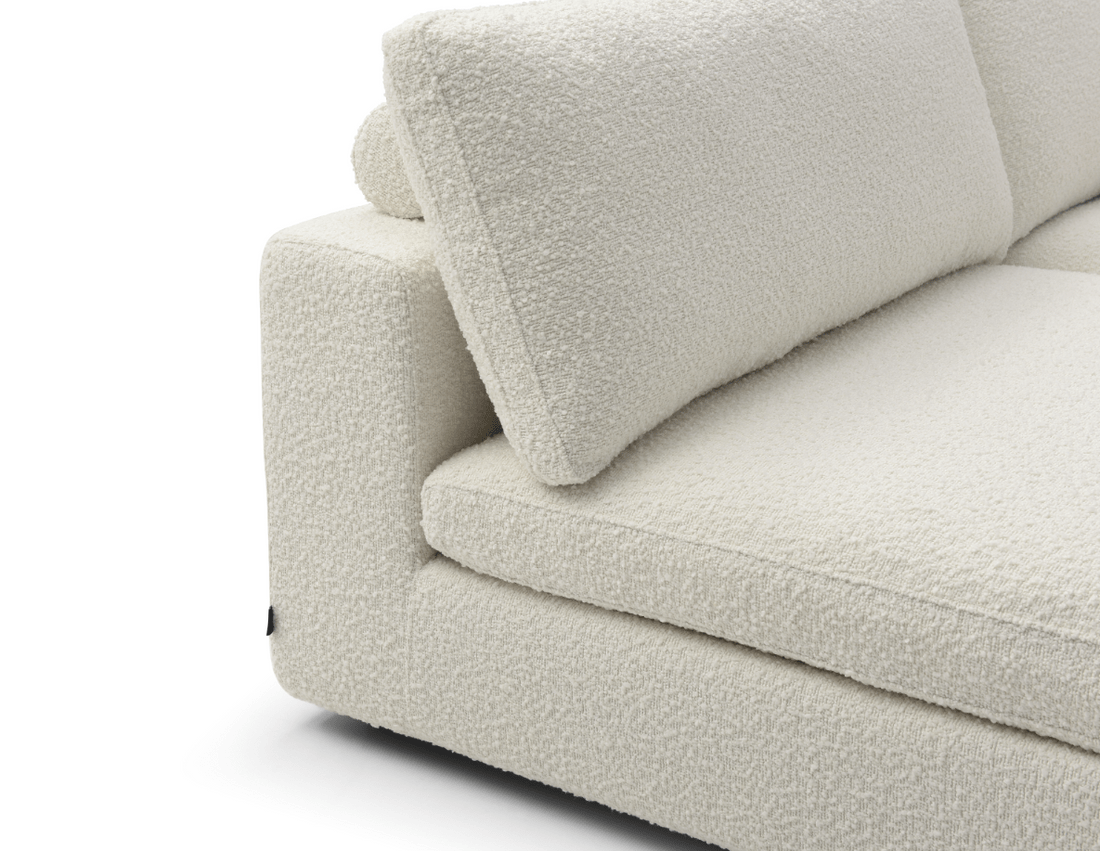 Blanco 5 Piece Modular Sofa - Chex Polar Boucle.