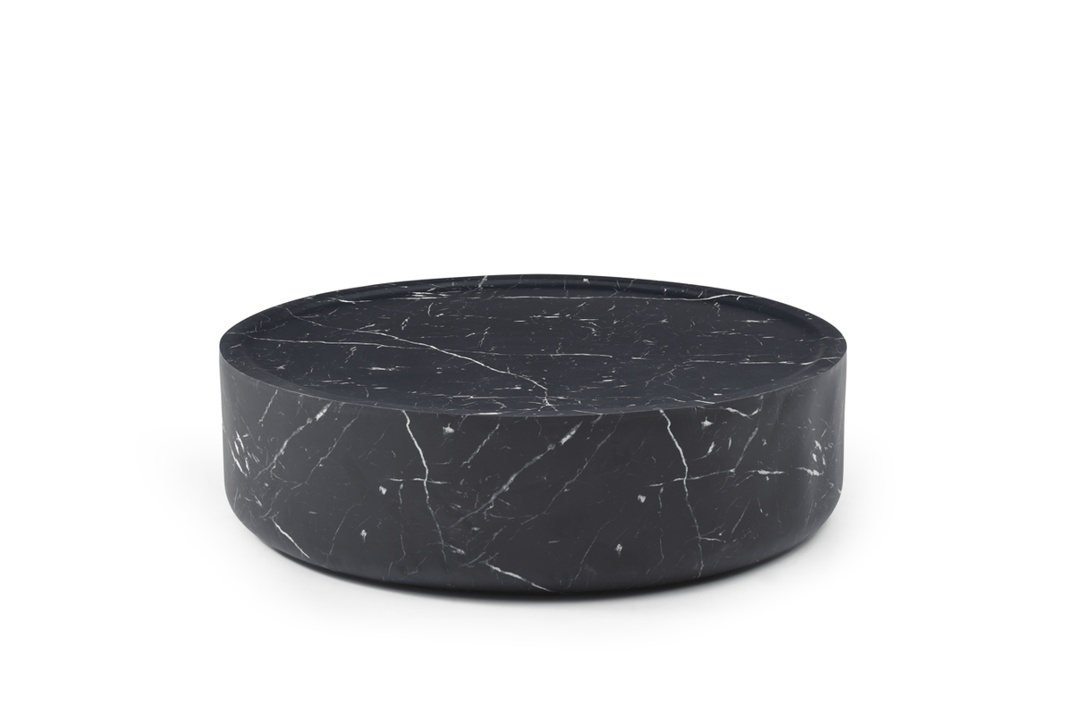 Ciladro Coffee Table - Faux Black Marble - Large.