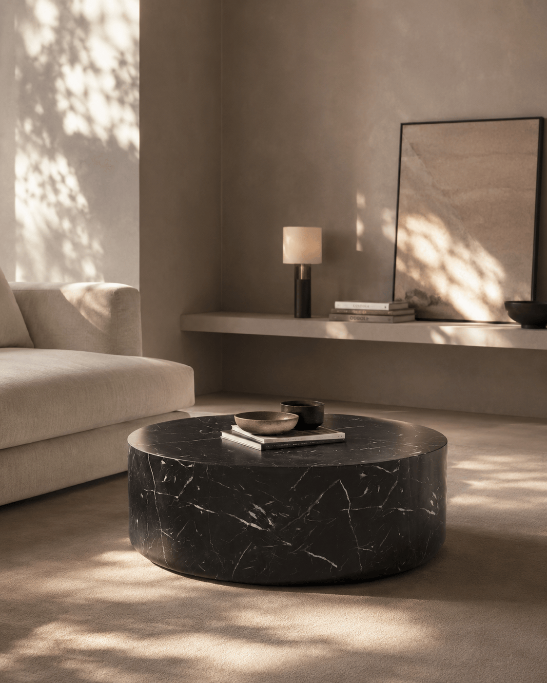 Tommy Franks Living Ciladro Coffee Table - Faux Black Marble - Medium House of Isabella UK