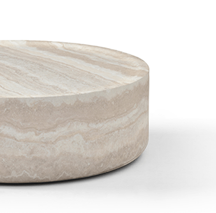 Ciladro Coffee Table - Faux Travertine - Large.