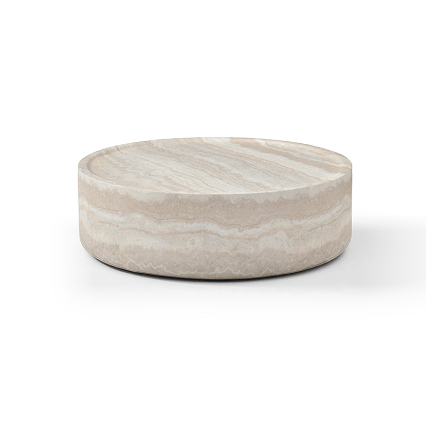 Ciladro Coffee Table - Faux Travertine - Large.