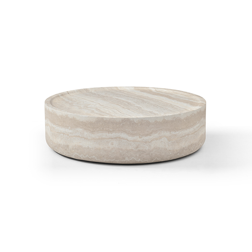Ciladro Coffee Table - Faux Travertine - Medium.