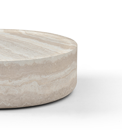Ciladro Coffee Table - Faux Travertine - Medium.