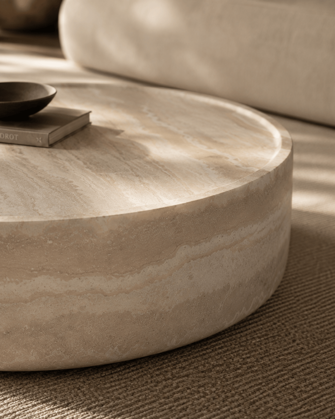 Tommy Franks Living Ciladro Coffee Table - Faux Travertine - Medium House of Isabella UK