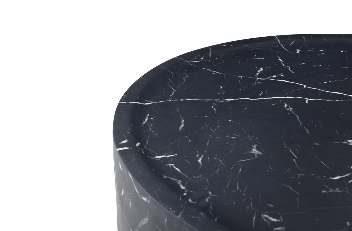 Ciladro Side Table - Faux Black Marble.