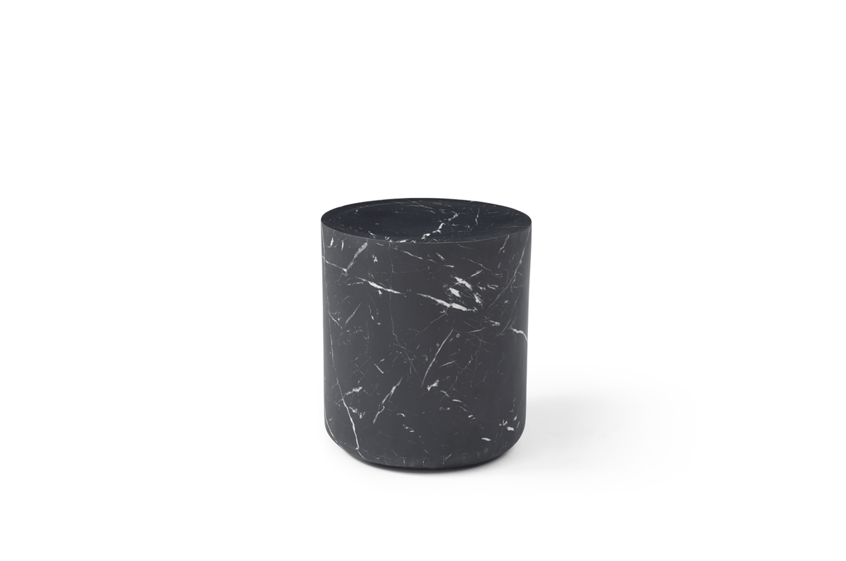Ciladro Side Table - Faux Black Marble.
