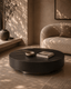 Tommy Franks Living Coin Coffee Table - Black Ceramic Marble House of Isabella UK