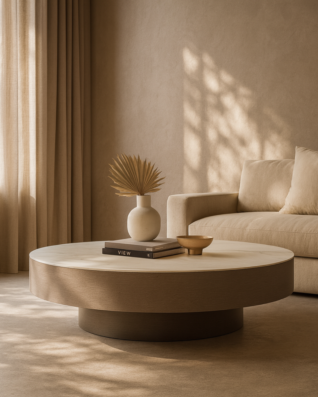 Tommy Franks Living Coin Coffee Table - Pewter House of Isabella UK