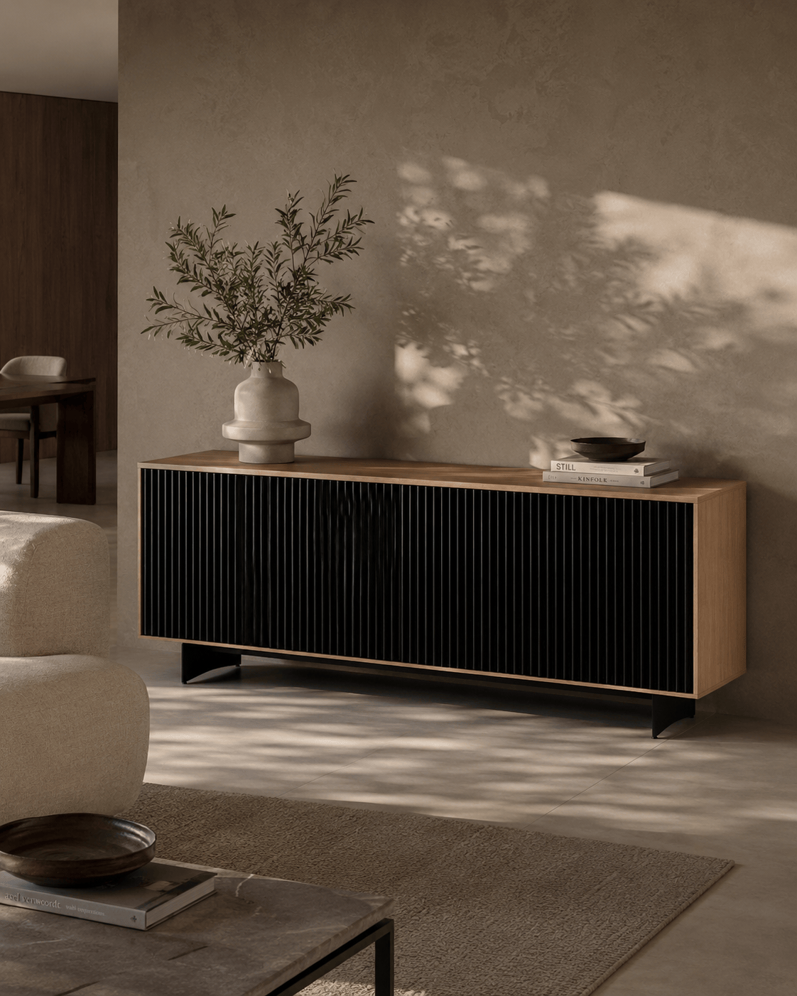 Tommy Franks Living Costine Buffet - Ash Oak House of Isabella UK