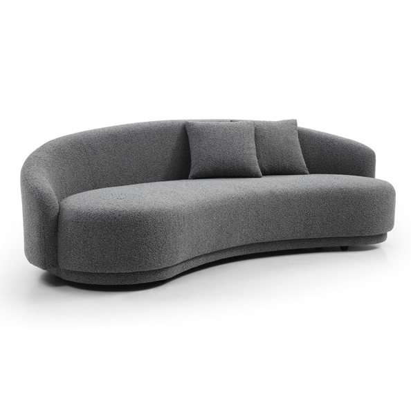 Cove 4-Seater Sofa - Grey Bouclé.