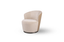 Tommy Franks Living Derry Swivel Chair - Bella Velour Cream & Taupe House of Isabella UK