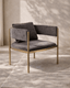 Tommy Franks Living Envie II Lounge Chair - Giselle Dark Charcoal House of Isabella UK