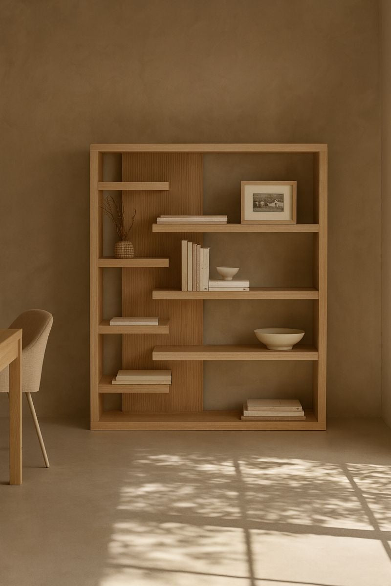 Tommy Franks Living Fiocchi Book Shelf - Ash Oak House of Isabella UK
