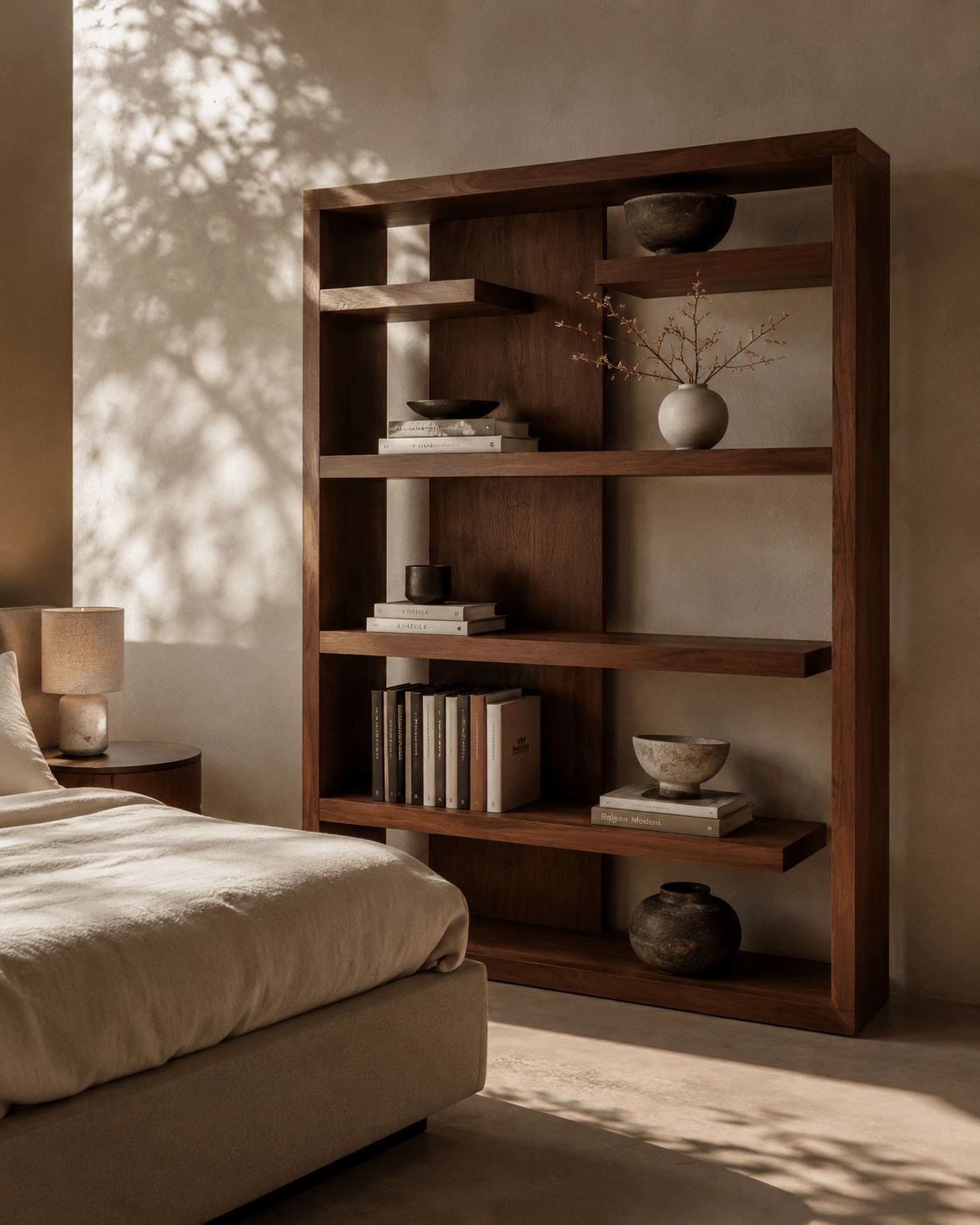Tommy Franks Living Fiocchi Book Shelf - Walnut House of Isabella UK