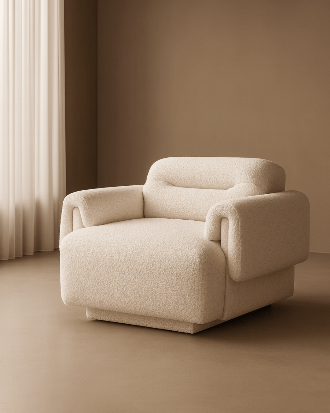 Tommy Franks Living Frankie 1-Seater Sofa - Polar Bouclé House of Isabella UK