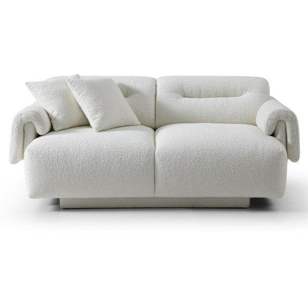 Frankie 2-Seater Lounge - Chex Polar Bouclé.