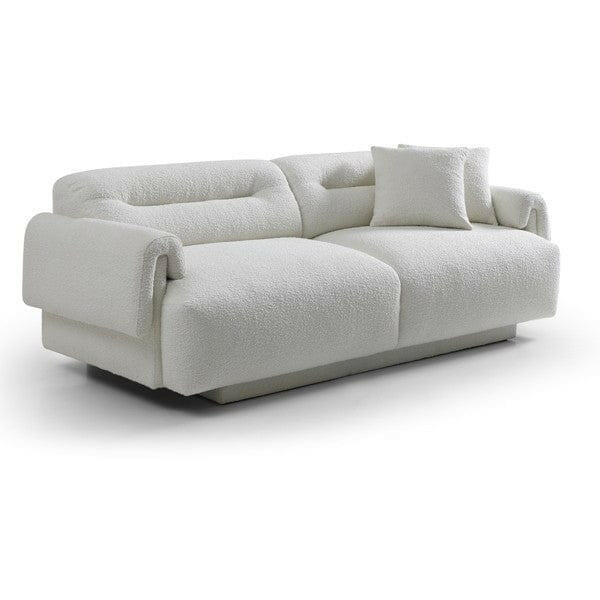 Frankie 3-Seater Sofa - Chex Polar Bouclé.