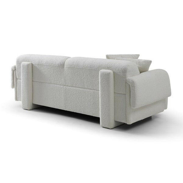 Frankie 3-Seater Sofa - Chex Polar Bouclé.