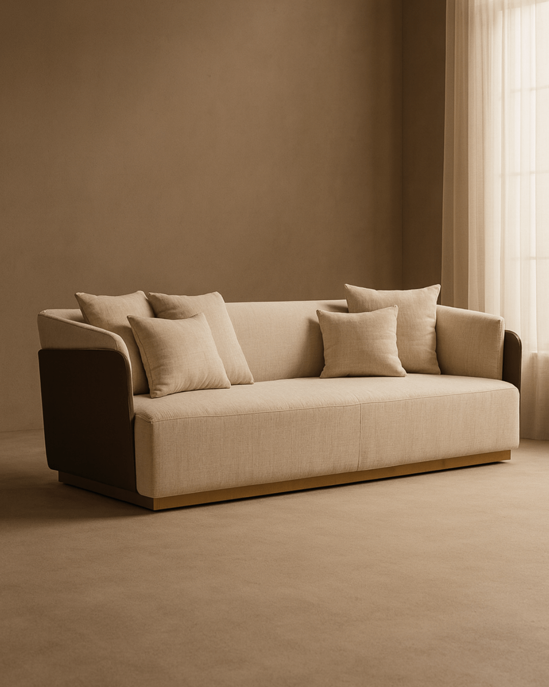 Tommy Franks Living Gemma 4-Seater Sofa - Olive House of Isabella UK