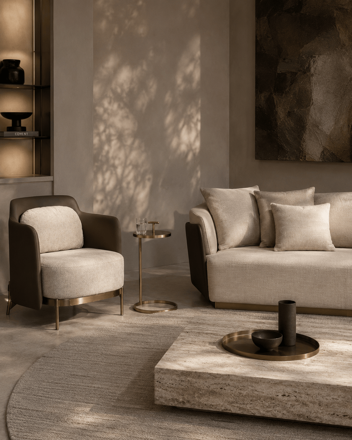 Tommy Franks Living Gemma Lounge Chair - Olive House of Isabella UK