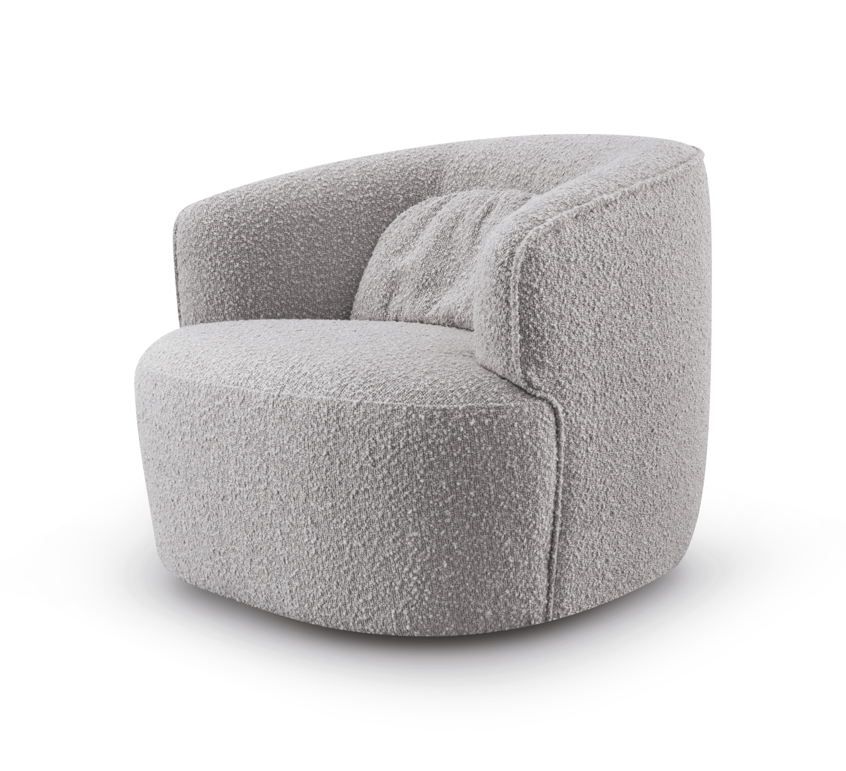 Tommy Franks Living Grace Swivel Chair - Steam BouclÃ© House of Isabella UK