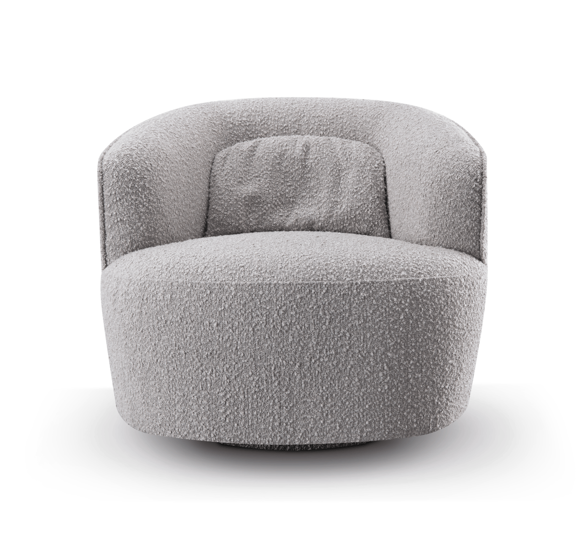 Tommy Franks Living Grace Swivel Chair - Steam BouclÃ© House of Isabella UK