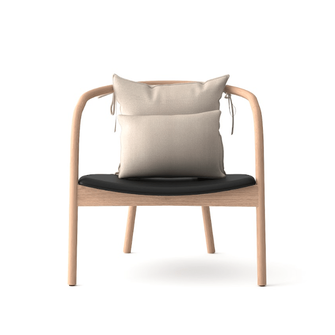 Tommy Franks Living Ikigae Solid Oak Lounge Chair House of Isabella UK