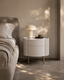 Tommy Franks Living Lantine Bedside - Beige House of Isabella UK