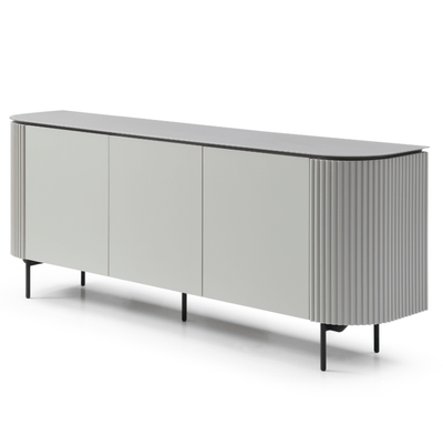 Tommy Franks Living Lantine Buffet - Matte Light Grey House of Isabella UK