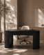 Tommy Franks Living Lantine Desk - Black Oak House of Isabella UK