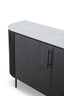 Tommy Franks Living Lantine Marble Buffet - Black Oak House of Isabella UK