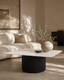 Tommy Franks Living Lantine Marble Coffee Table - Matt Black House of Isabella UK