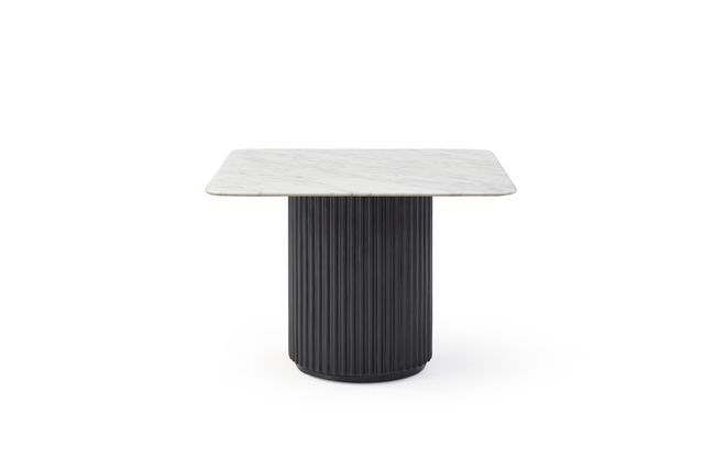 Tommy Franks Living Lantine Marble Side Table - Matt Black House of Isabella UK