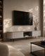 Tommy Franks Living Lantine TV Unit - Matte Light Grey House of Isabella UK
