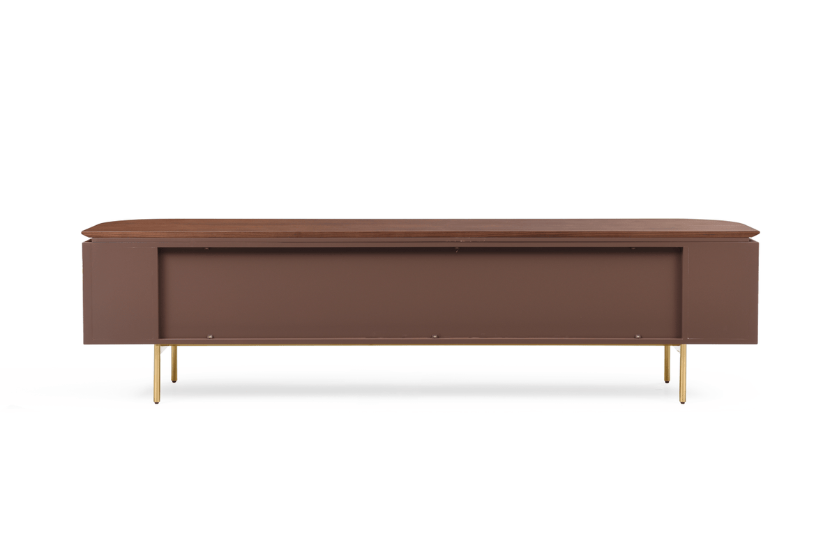 Lantine TV Unit - Walnut & Brass.