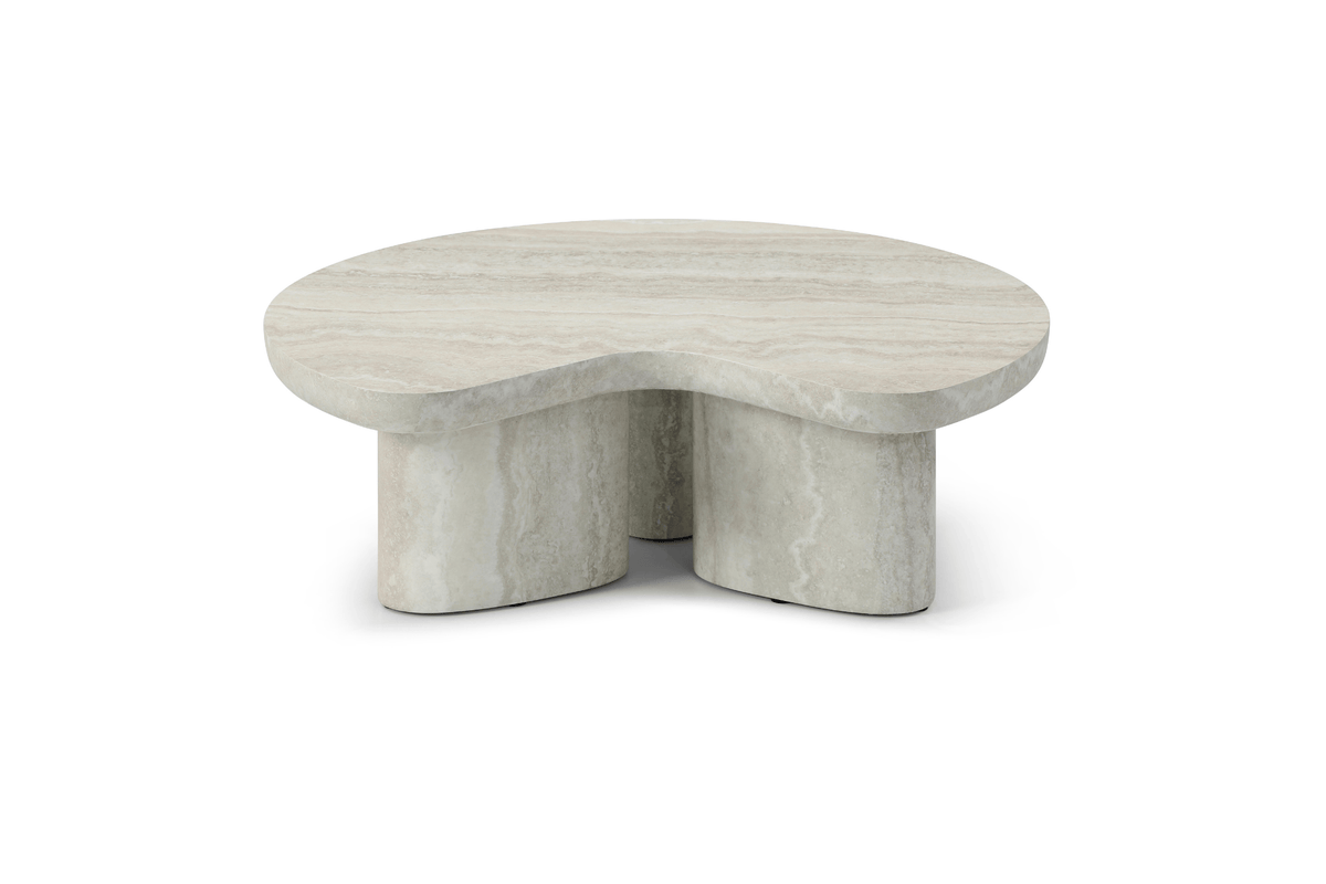 Tommy Franks Living Lilac Coffee Table - Faux Travertine House of Isabella UK