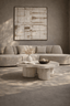 Tommy Franks Living Lilac Coffee Table - Faux Travertine House of Isabella UK