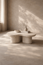 Tommy Franks Living Lilac Coffee Table - Faux Travertine House of Isabella UK
